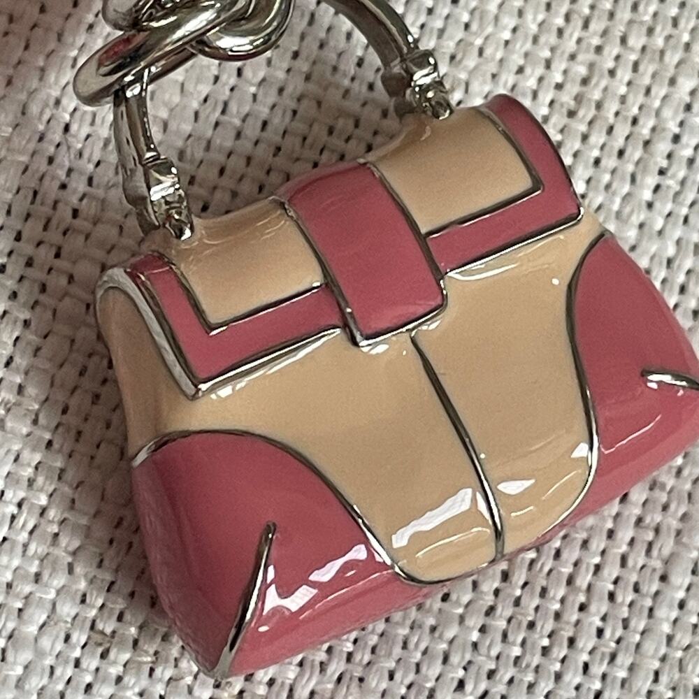 Rare Y2K Coach Pink Buckle Soho Bag Charm Keychain | Retired Mini Purse NWOT - Picture 4 of 4
